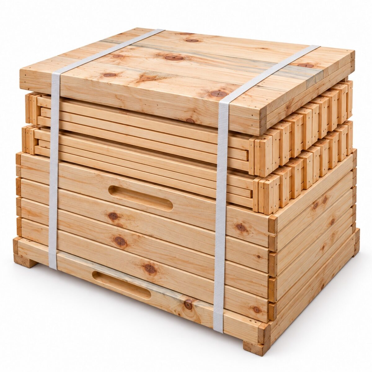 Beehive – Standard Langstroth unassembled hive – No Wax strips (flat pack)
