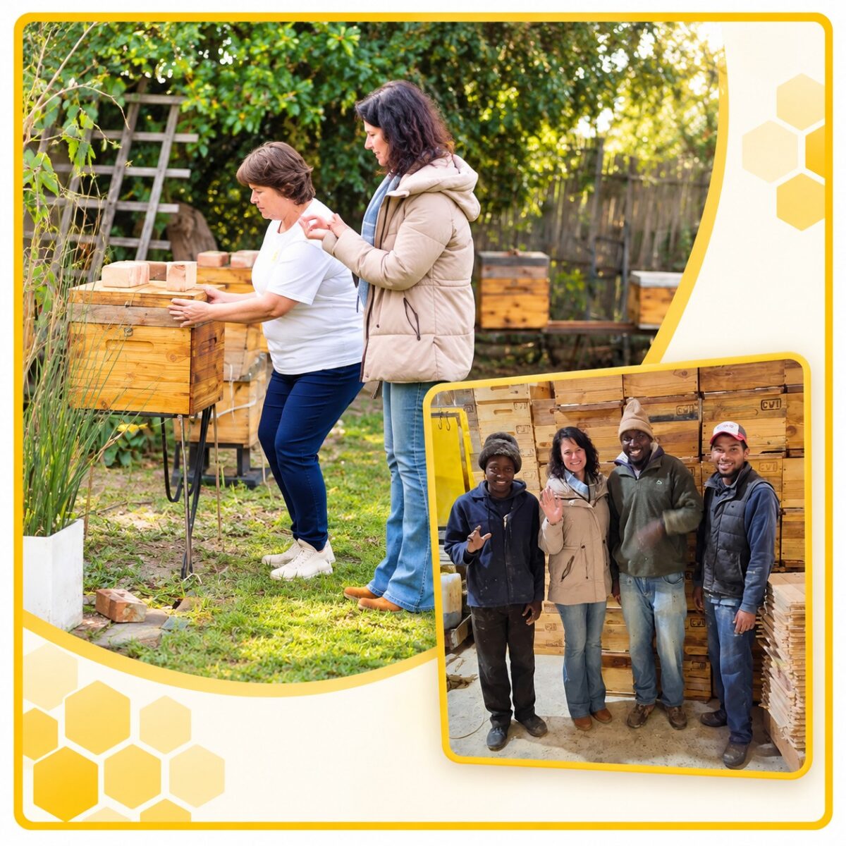 Beehive construction & beekeping courses  – enquire via email